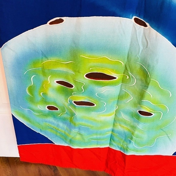 Young Fashion Asian Dragon Wall Decor 47x74 Batik Art Planets Celestial Colorful - Picture 5 of 7